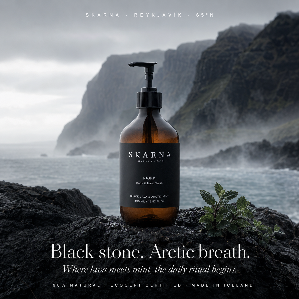 FJORD Body & Hand Wash – White Cedar & Peppermint