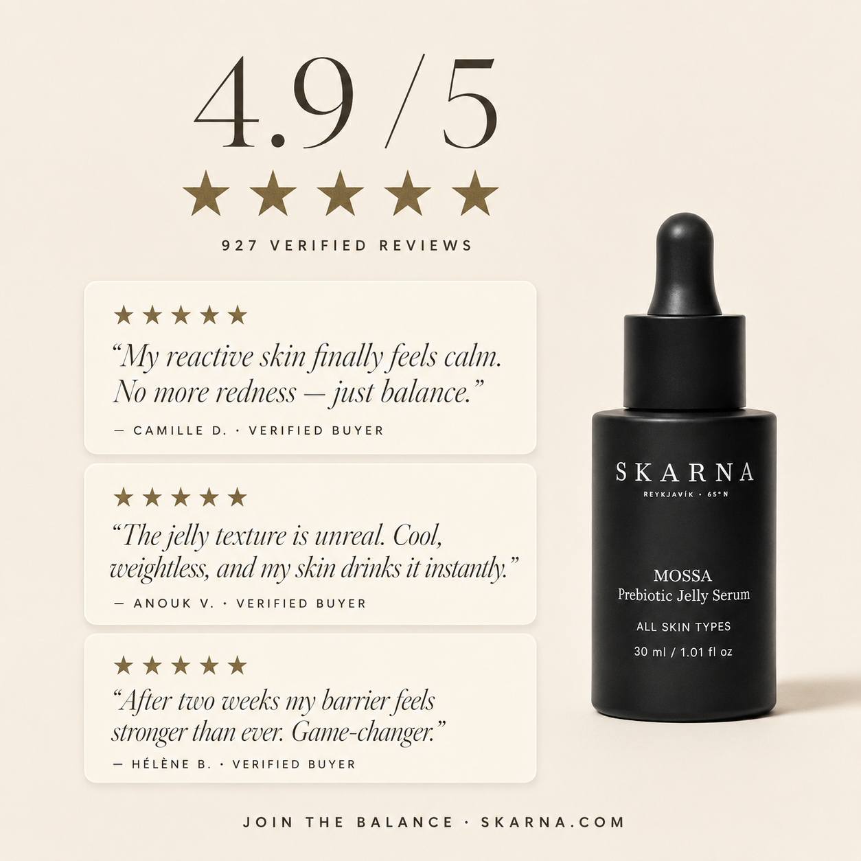 MOSSA Prebiotic Jelly Serum