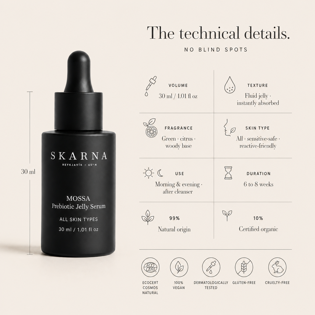 MOSSA Prebiotic Jelly Serum