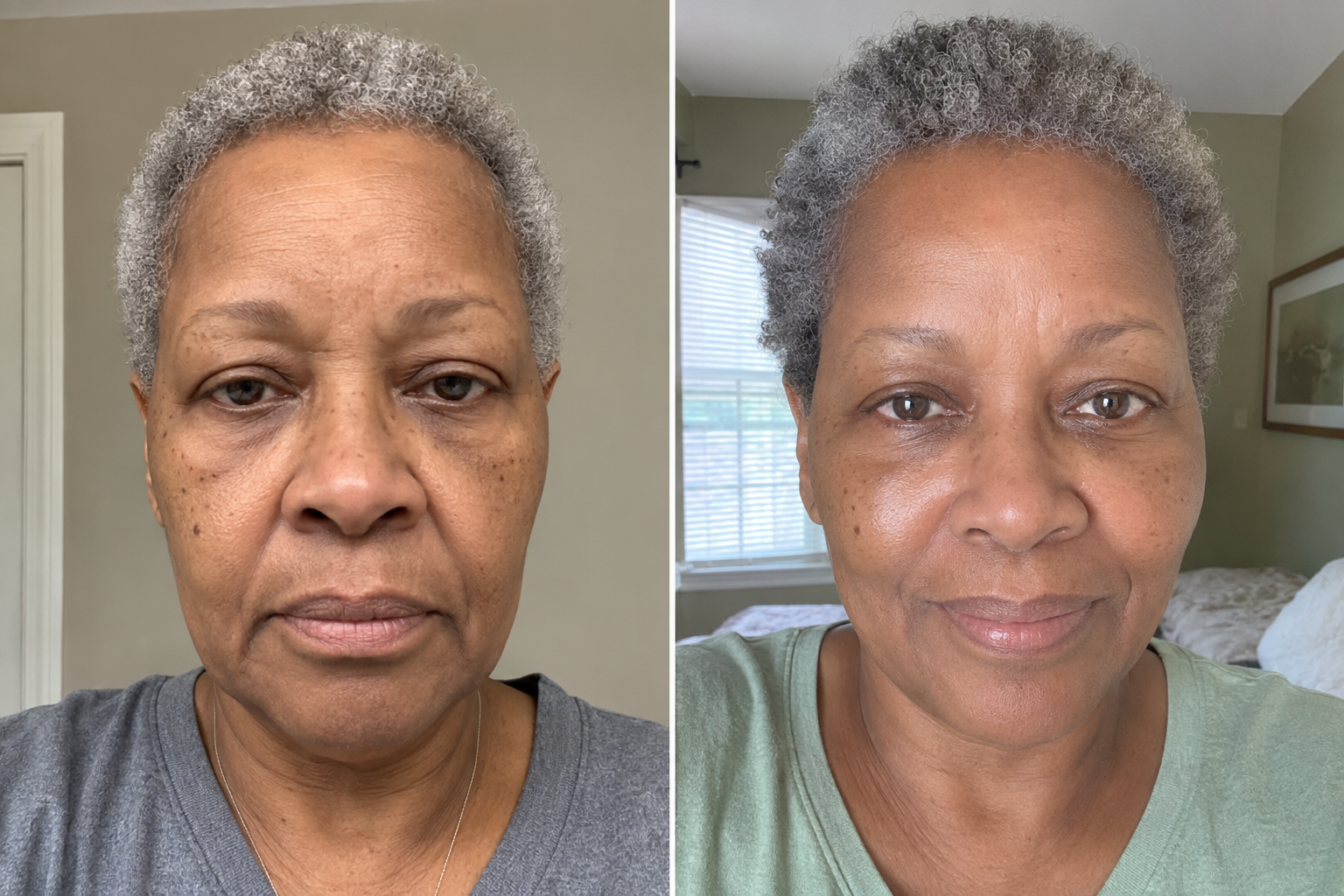 Claire V. — before and after