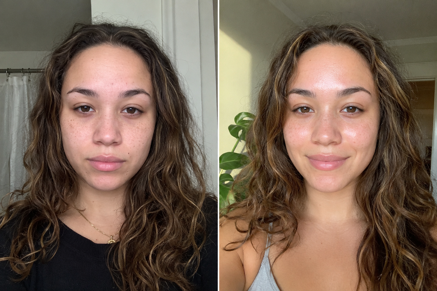 Amélie D. — before and after