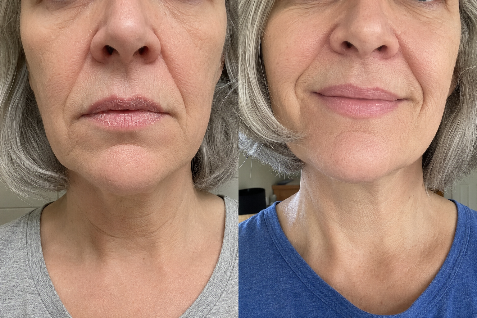 SÓL Lip Shield SPF 50 sans teint — before and after