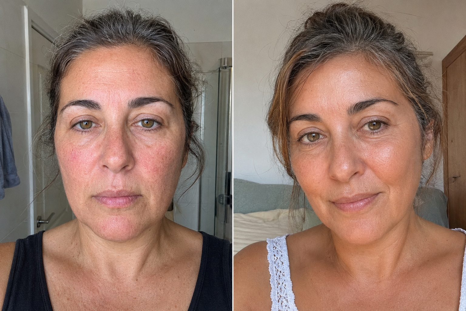 SÓL VEIL Tinted Mineral SPF 30 — before and after