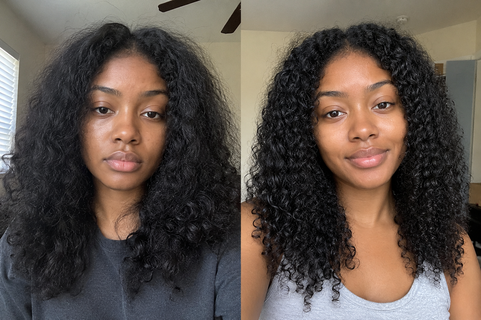 Inès B. — before and after
