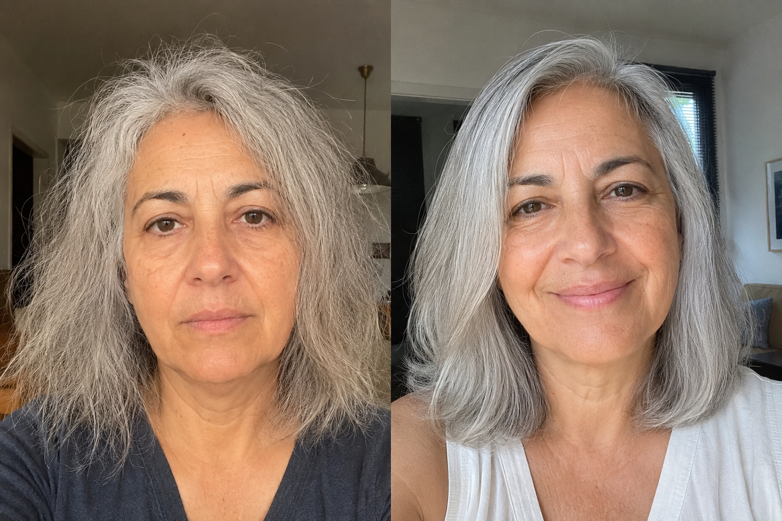 VINDUR Smoothing Hydration Shampoo — before and after