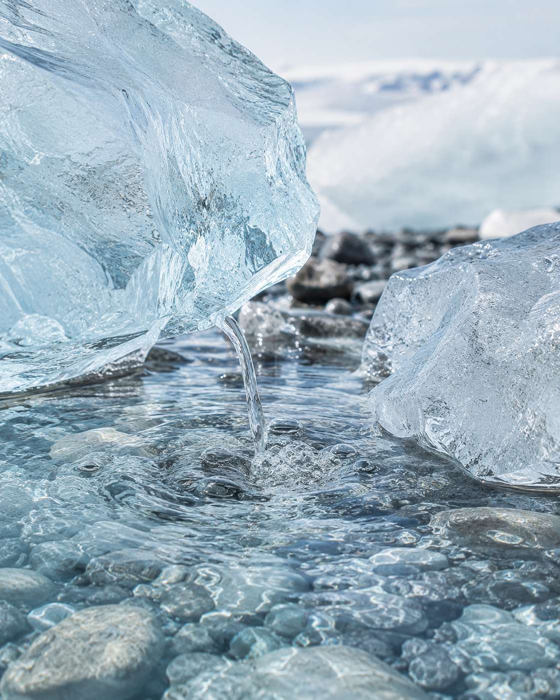 Glacial water